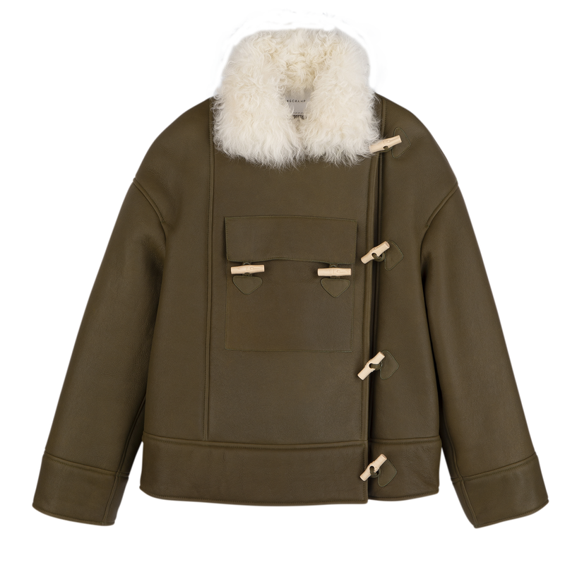 Coat , Olive - Leather  - View 1 of  5