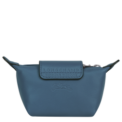 Le Pliage Cuir Coin purse , Pilot Blue - Leather