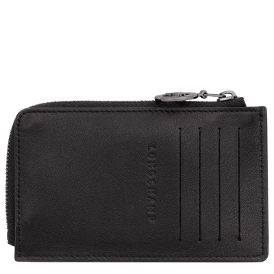 Le Pliage Xtra Card holder , Black - Leather