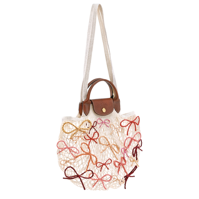 Le Pliage Collection Mesh bag L, Ecru