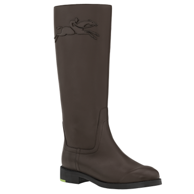 Candice Flat boots , Mocha - Leather