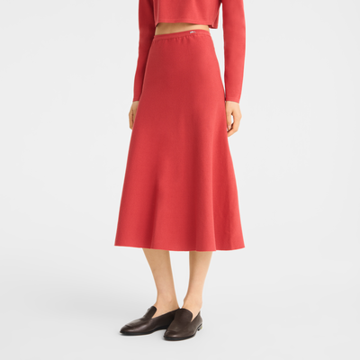 Skirt , Strawberry - Fluid knit