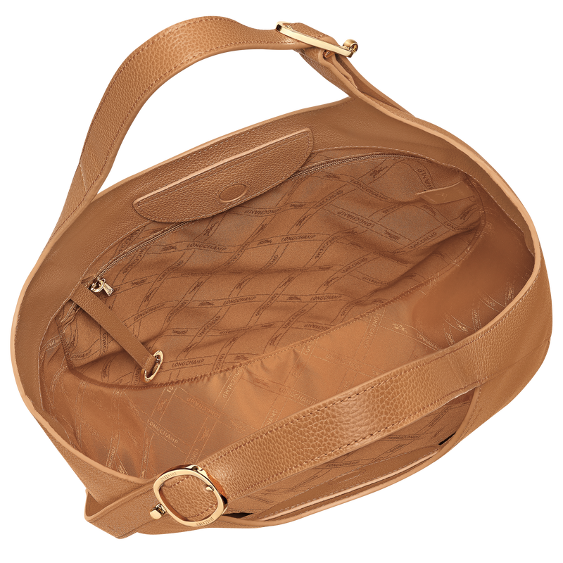 Le Foulonn&eacute; XL Tote bag , Pecan - Leather  - View 4 of  5