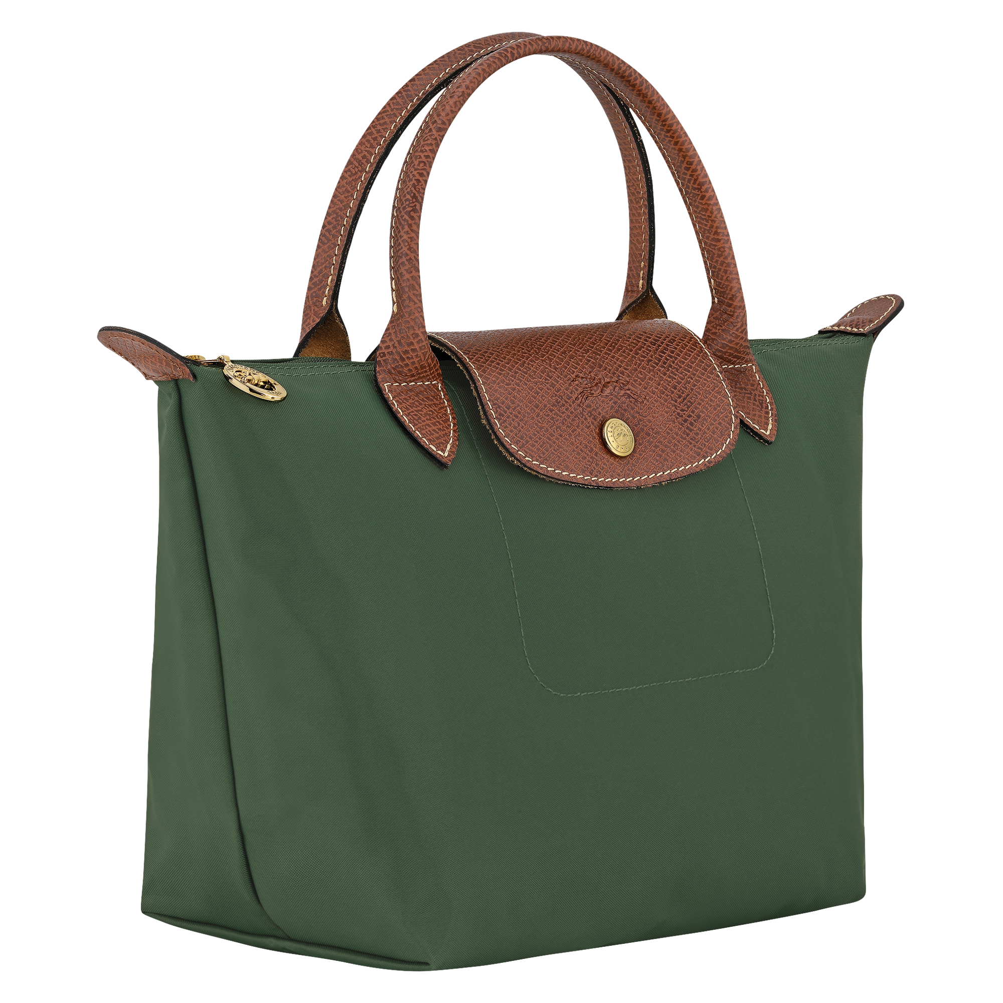 Handbag S, British Green - View 3 of
7 - zoom in Le Pliage Original Handbag S, British Green