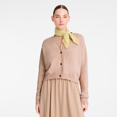 L'Hiver en Douceur Stole , Pistachio - Cashmere