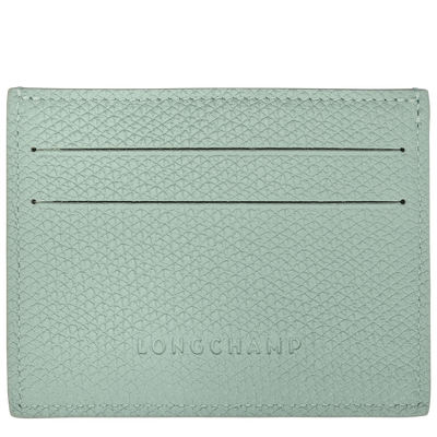 Le Roseau Card holder , Celadon - Leather