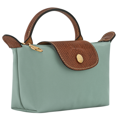 Le Pliage Original Pouch with handle, Celadon