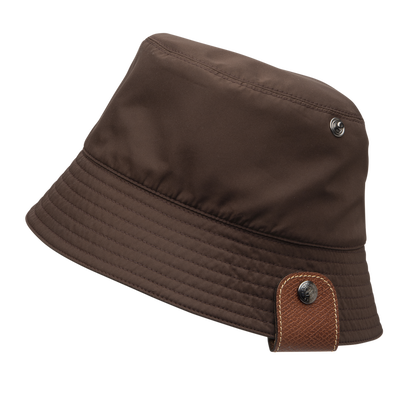 Reversible bucket hat , Mocha/Green English - Technical taffeta