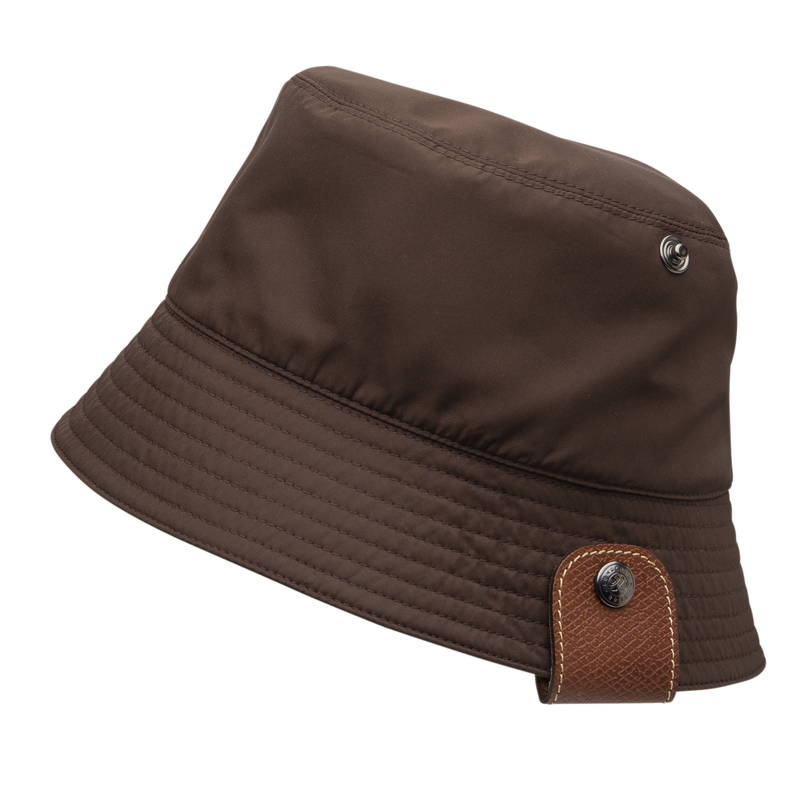 Reversible bucket hat , Mocha/Green English - Technical taffeta  - View 1 of  3