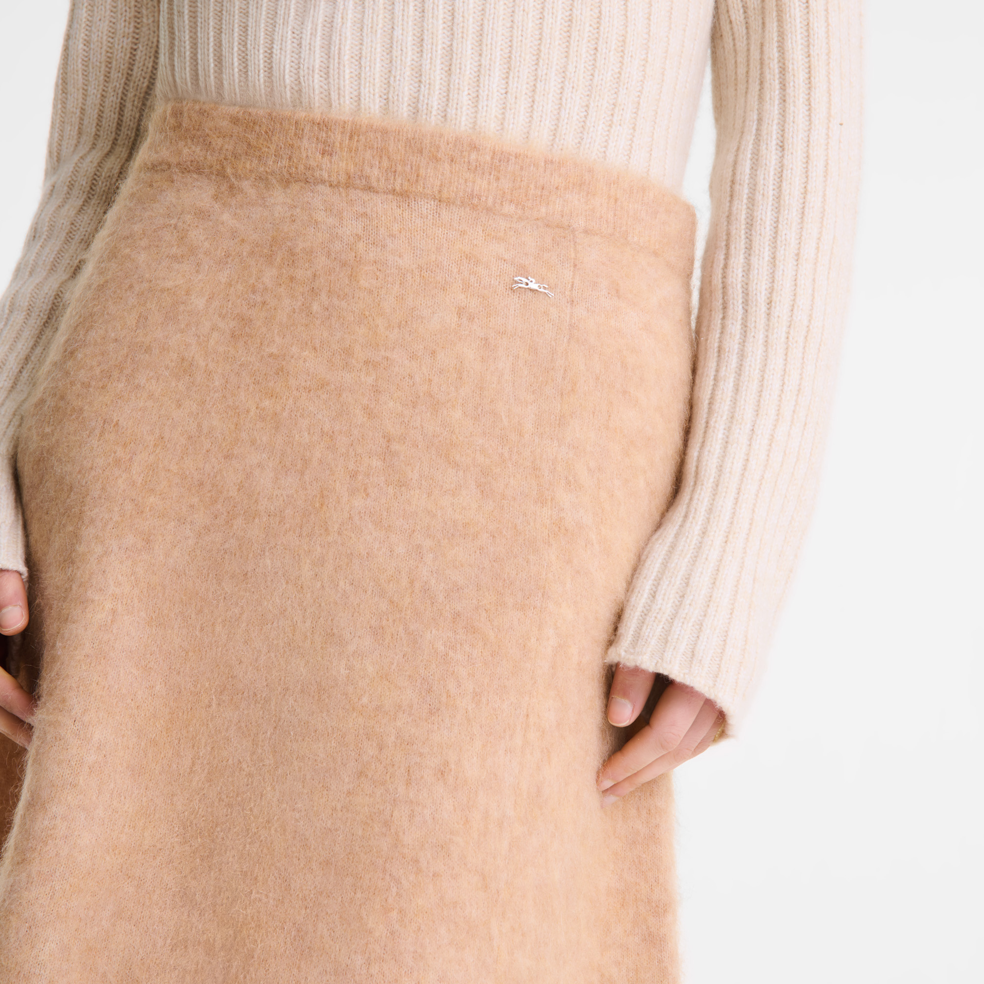 Midi skirt, Biscuit - View 5 of
6 - zoom in null Midi skirt, Biscuit