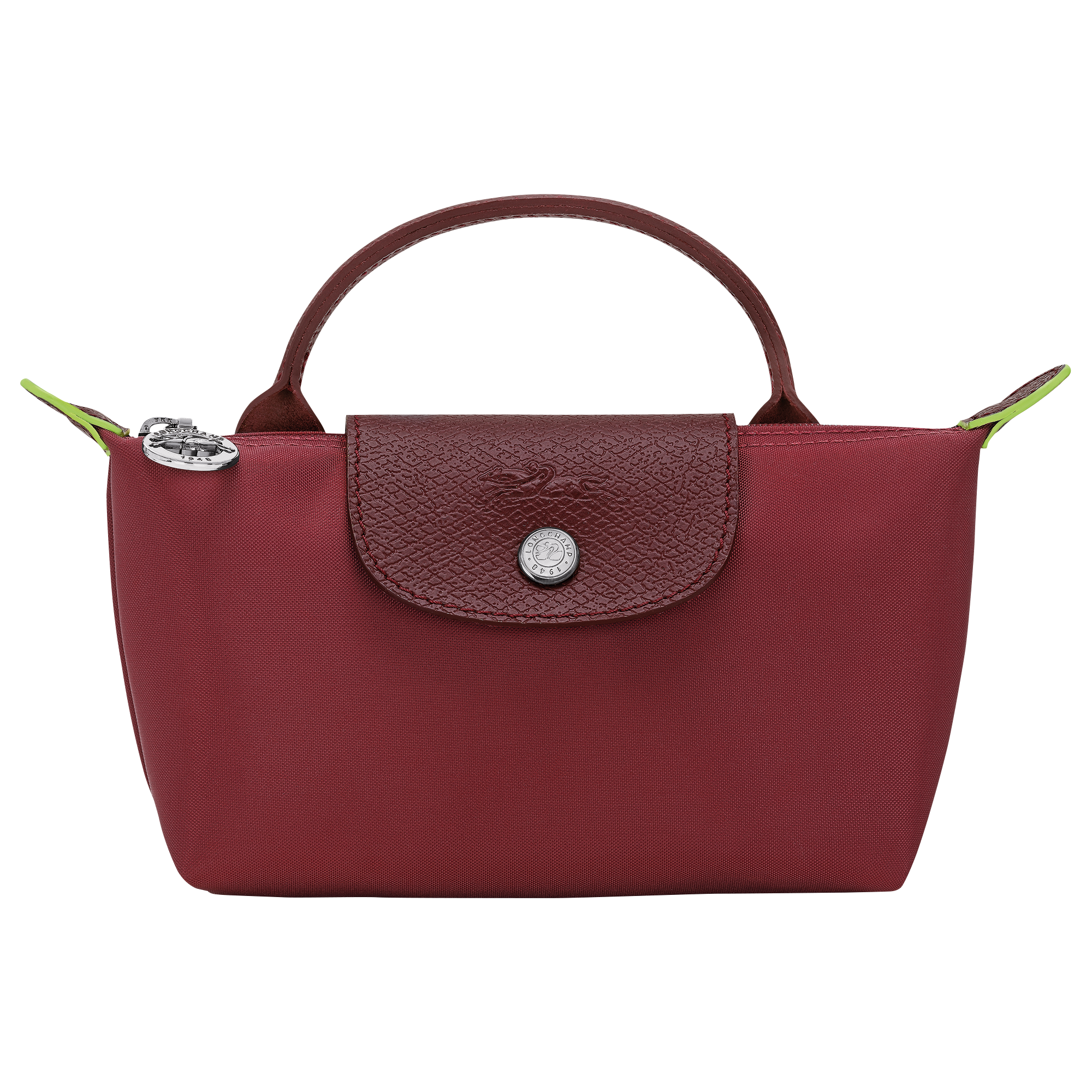Pouch with handle, Pomegranate - View 1 of
5 - zoom in Le Pliage Green Pouch with handle, Pomegranate