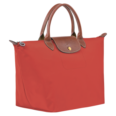 Le Pliage Original M Handbag , Tomato - Recycled canvas