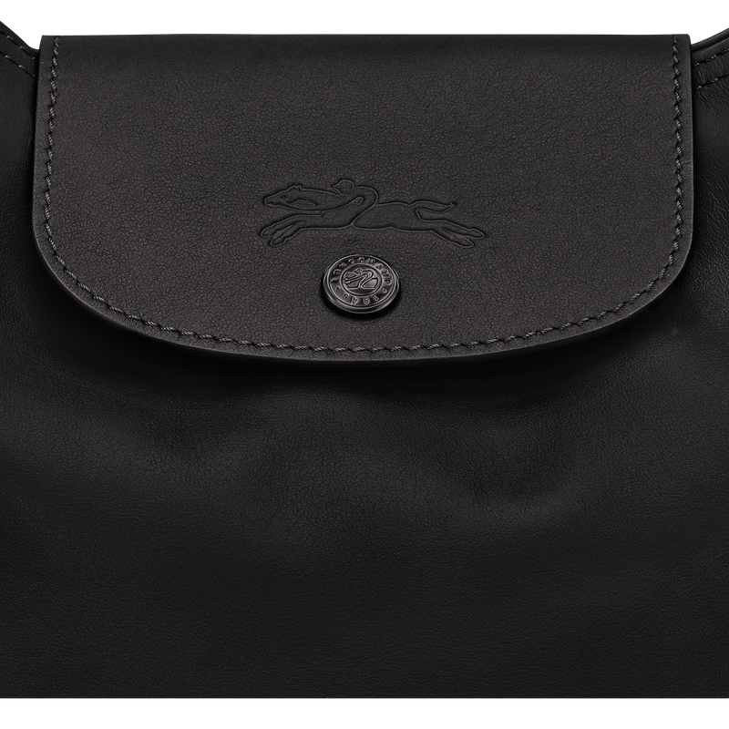 Le Pliage Xtra M Shoulder bag , Black - Leather  - View 6 of  6