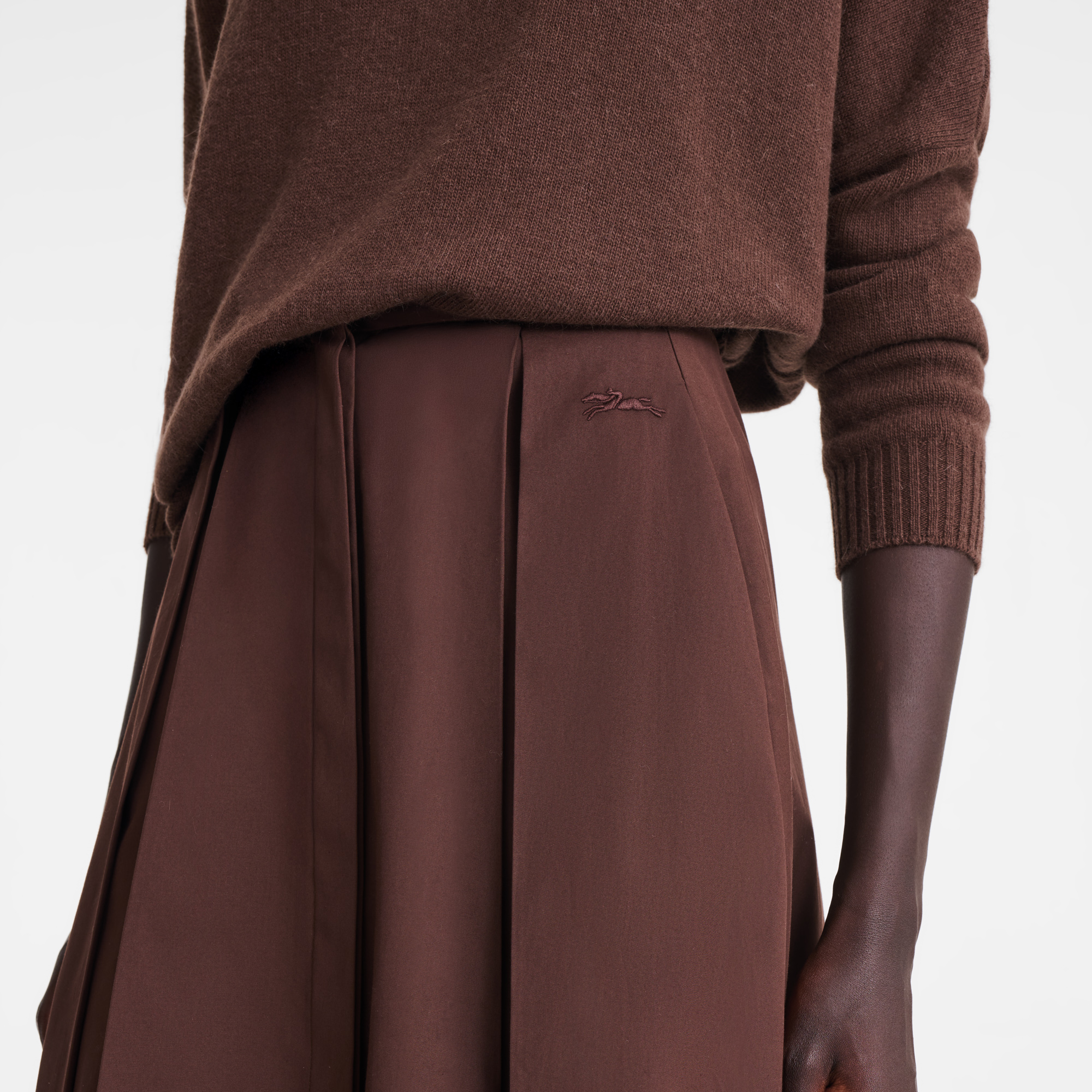 null Midi skirt, Ebony