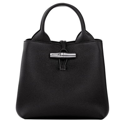 Le Roseau S Handbag , Black - Leather