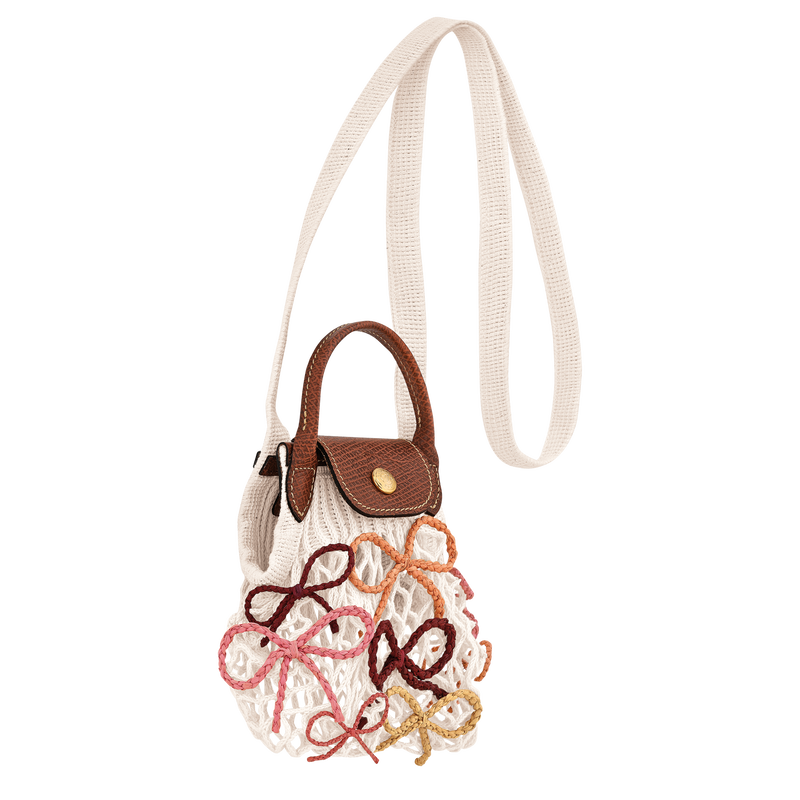 Le Pliage Collection Mesh bag , Ecru - Canvas  - View 3 of  4