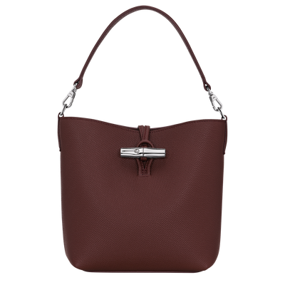 Le Roseau XS Bucket bag , Burgundy - Leather