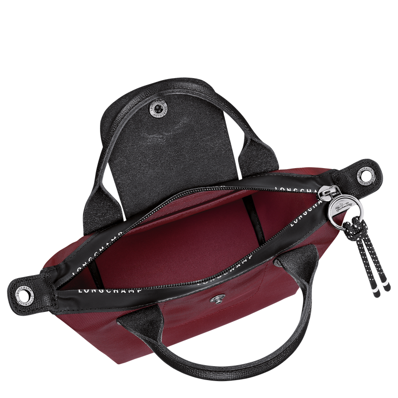 Le Pliage Energy XS Handbag , Burgundy - Recycled canvas  - View 5 of  6