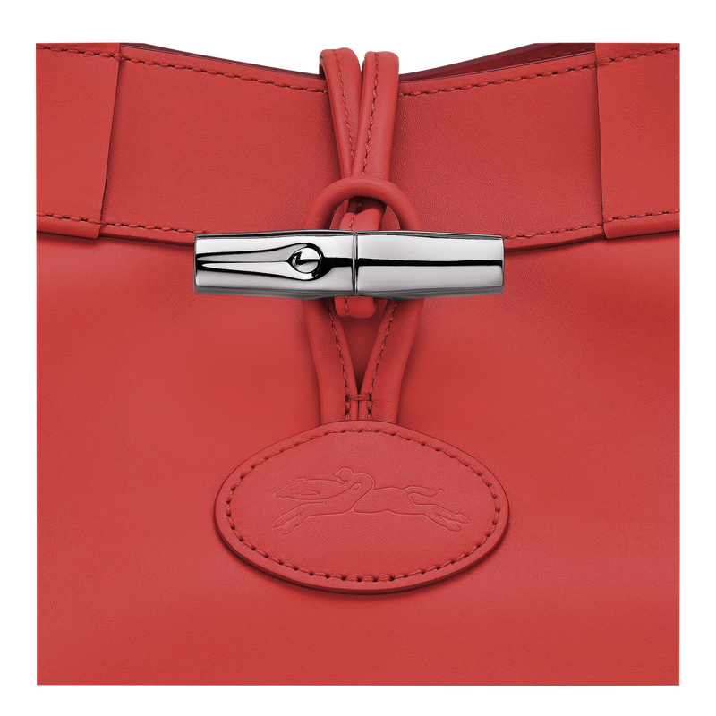 Le Roseau L Tote bag , Red - Leather  - View 6 of  6