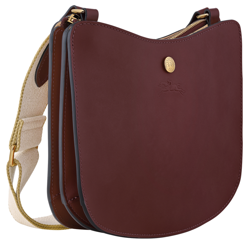 Épure Crossbody bag , Burgundy - Leather  - View 3 of  6