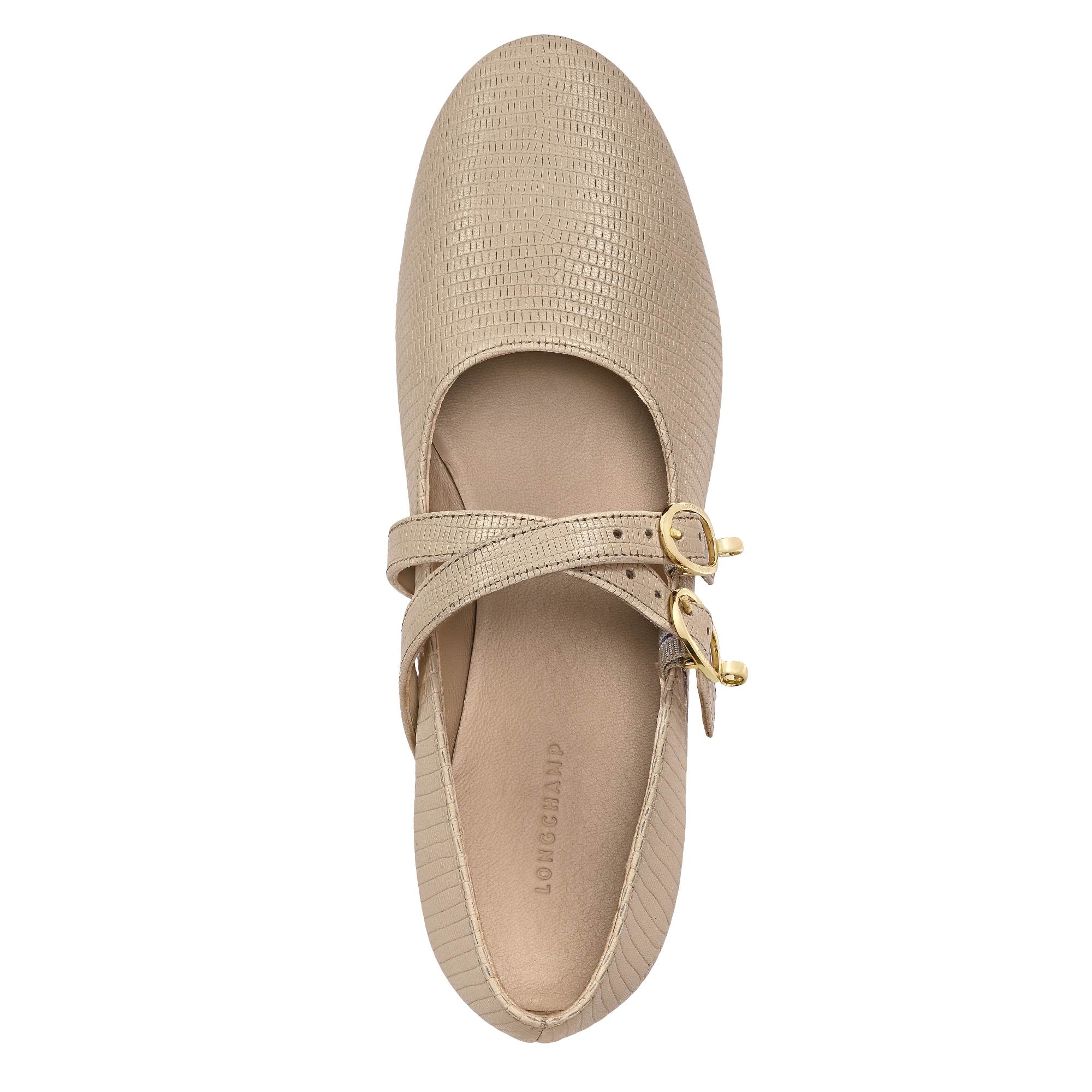 Le Foulonn&eacute; Ballerinas, Cream
