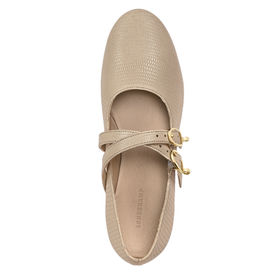 Le Foulonn&eacute; Ballerinas, Cream