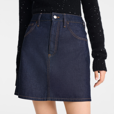 null Skirt, Midnight Blue