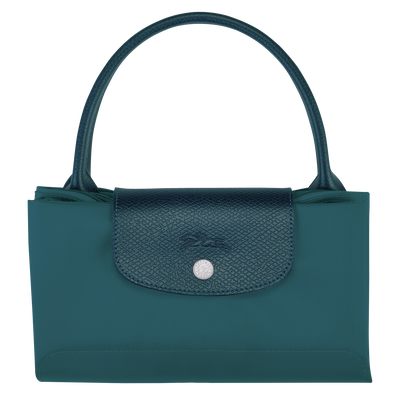 Le Pliage Green Handbag M, Peacock