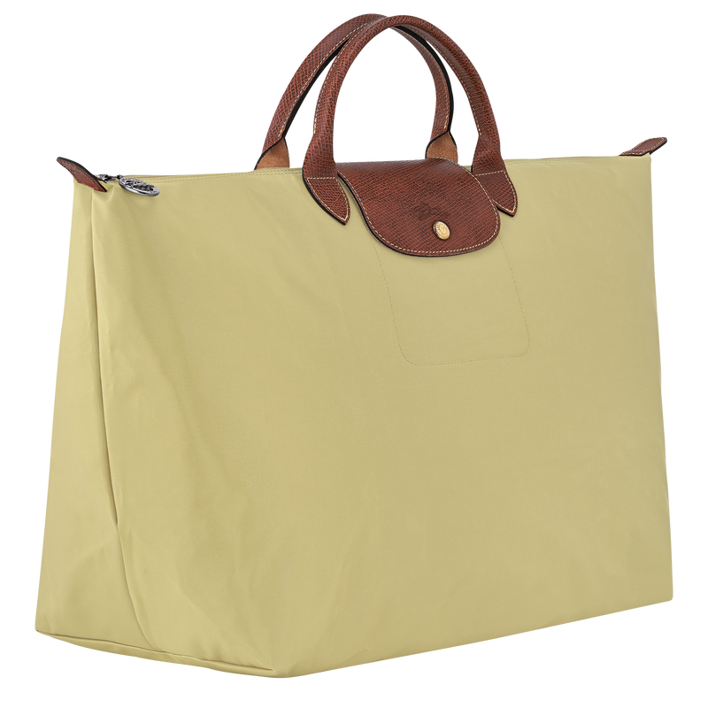 Le Pliage Original L Travel bag , Pistachio - Recycled canvas  - View 3 of  7