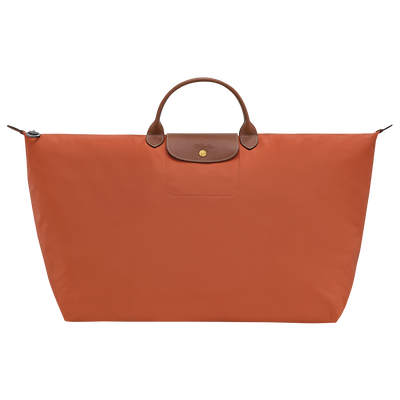 Le Pliage Original XL Travel bag , Brick - Recycled canvas