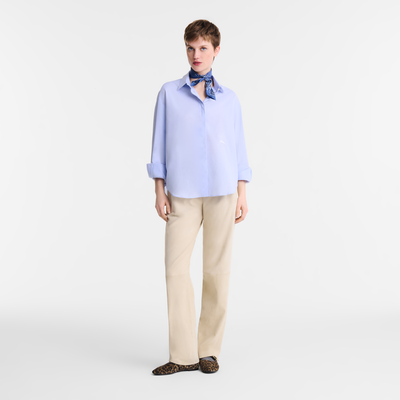 Shirt , Sky Blue - Chambray
