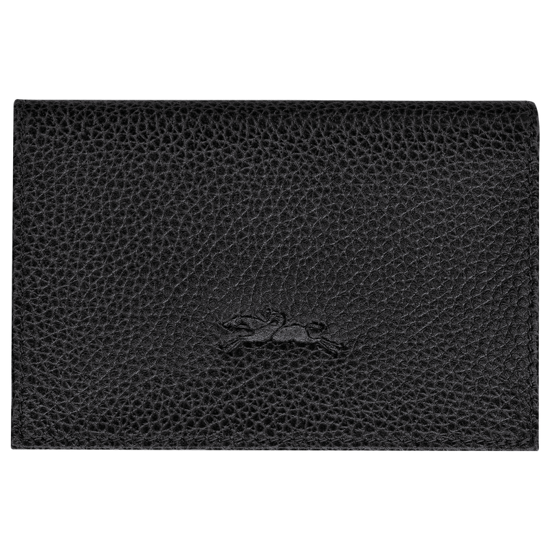 Le Foulonn&eacute; Card holder , Black - Leather  - View 3 of  4
