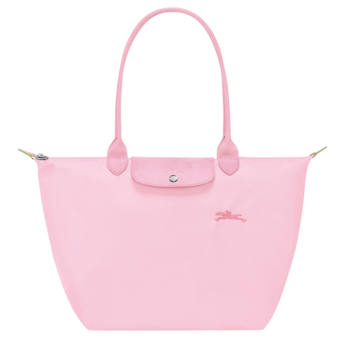 Le Pliage Green L Tote bag Pink Recycled canvas Longchamp TH