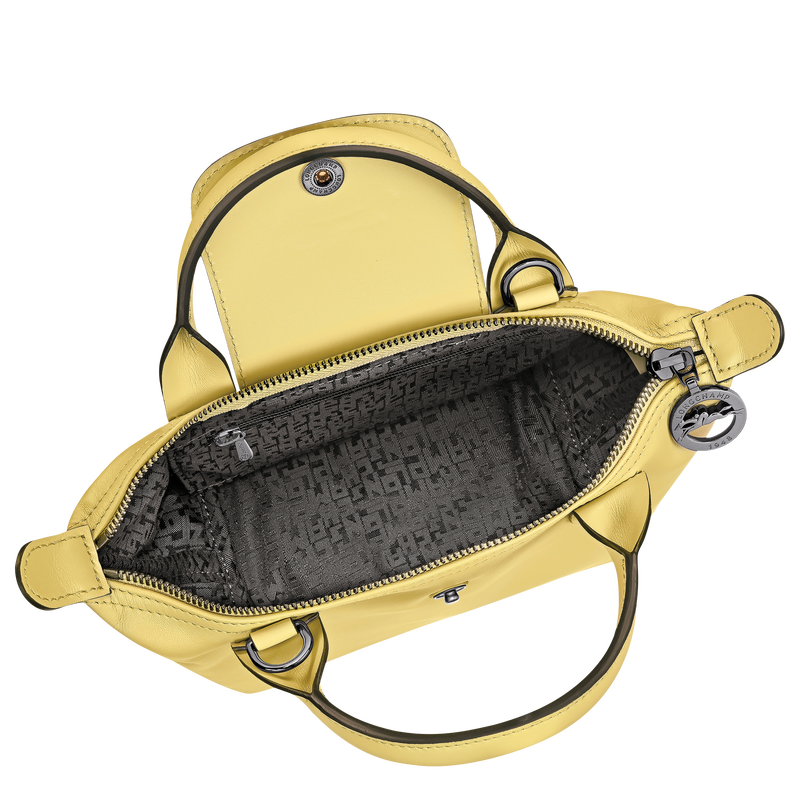 Le Pliage Xtra XS Handbag , Lime - Leather  - View 4 of  5