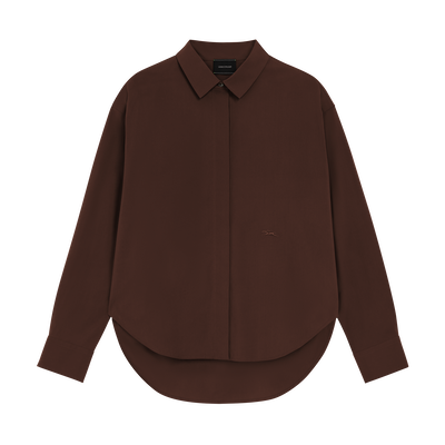 Shirt , Black - Cotton poplin