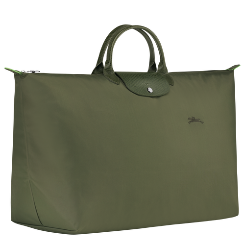 Le Pliage Green M Travel bag , Forest - Recycled canvas - View 3 of  6