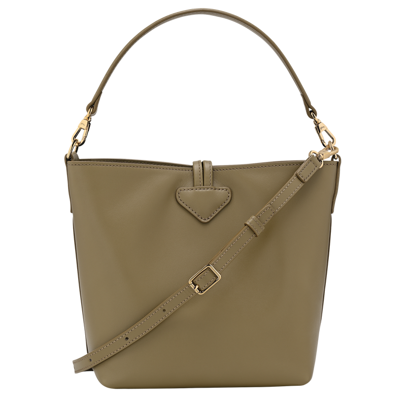 Le Roseau XS Bucket bag , Olive - Leather  - View 4 of  6