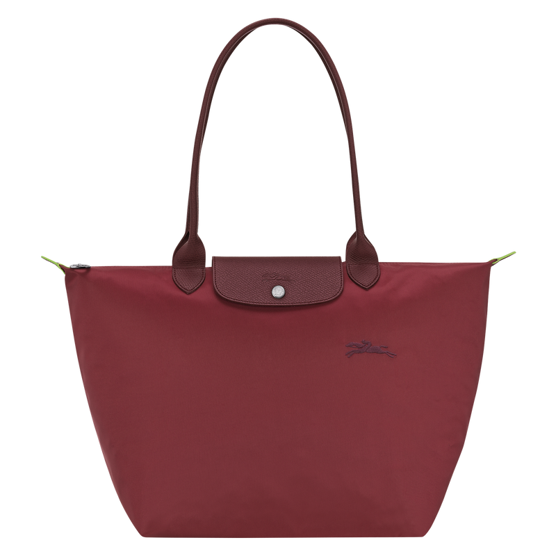 Le Pliage Green L Tote bag , Pomegranate - Recycled canvas  - View 1 of  7