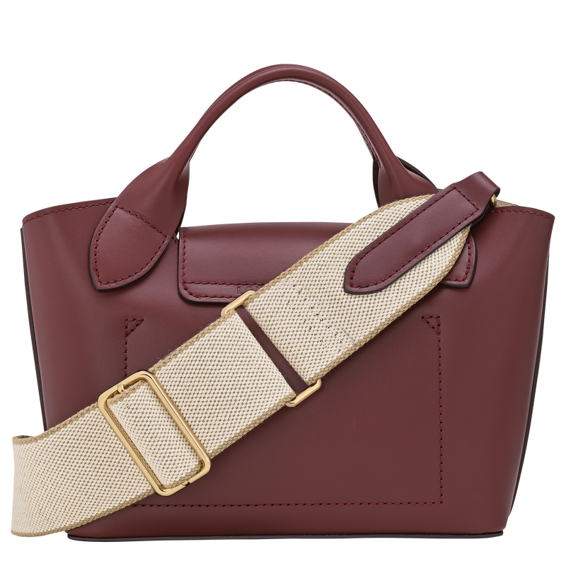 Épure XS Tote bag , Burgundy - Leather  - View 4 of  5