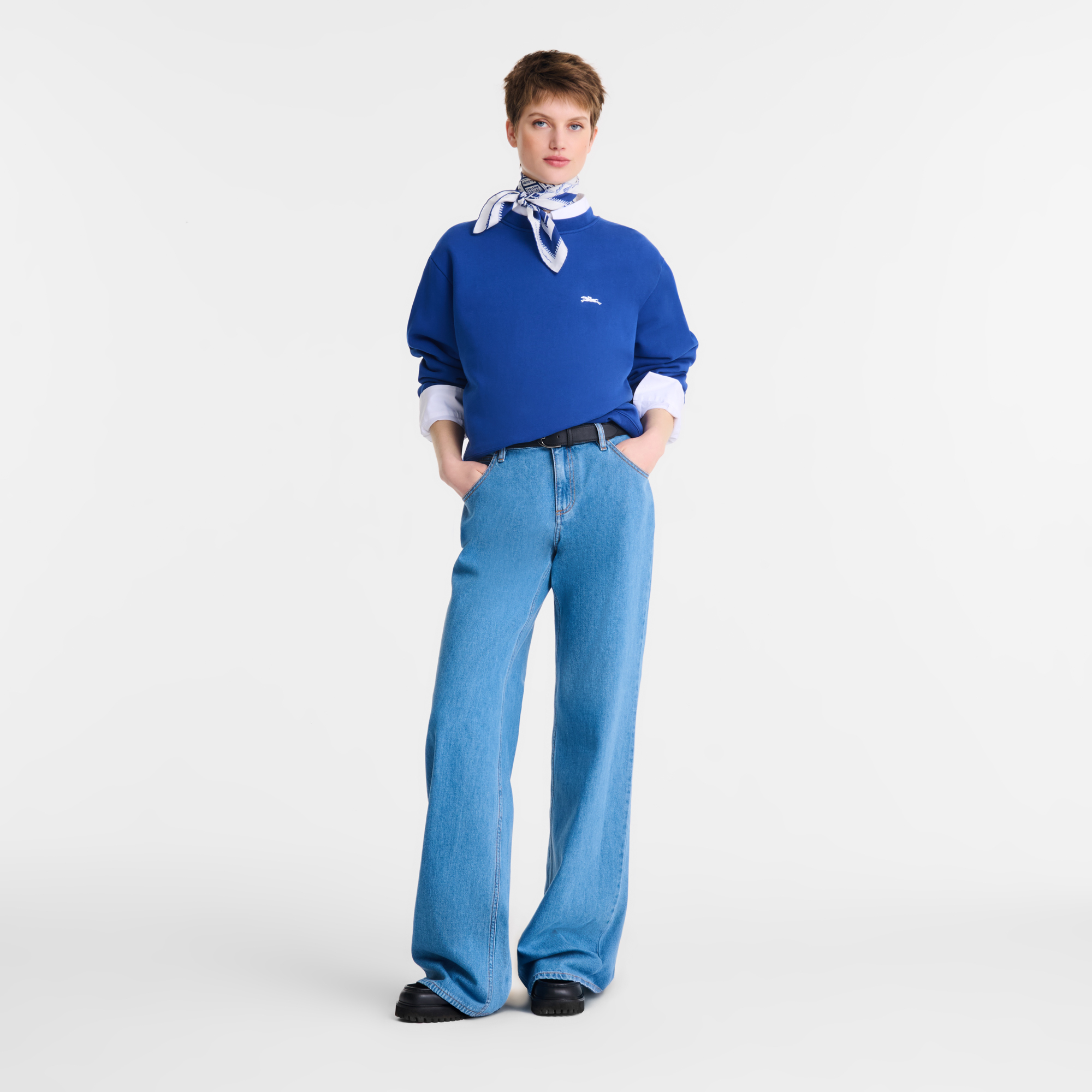 Trousers, Sky Blue - View 2 of
4 - zoom in null Trousers, Sky Blue