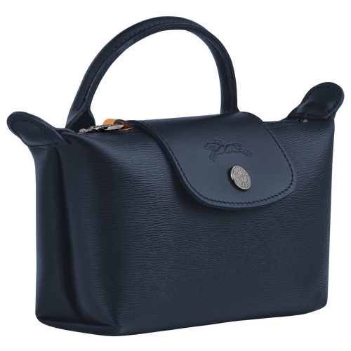 Le Pliage City Pouch with handle Navy - Canvas (34175HYQ556)