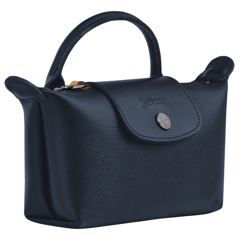 Le Pliage City Pouch with handle , Navy - Canvas  - View 2 of  4