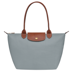Le Pliage Original M Tote bag , Steel - Recycled canvas