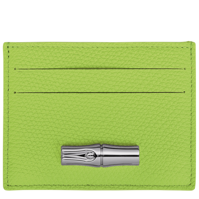 Le Roseau Card holder , Green Light - Leather