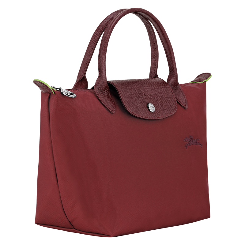 Le Pliage Green S Handbag , Pomegranate - Recycled canvas  - View 3 of  7