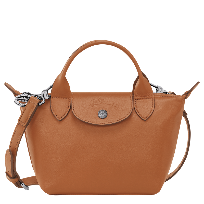 Le Pliage Xtra XS Handbag , Cashew - Leather  - View 1 of  6