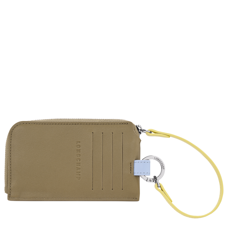 Le Pliage Collection Card holder , Lichen - Leather  - View 2 of  2