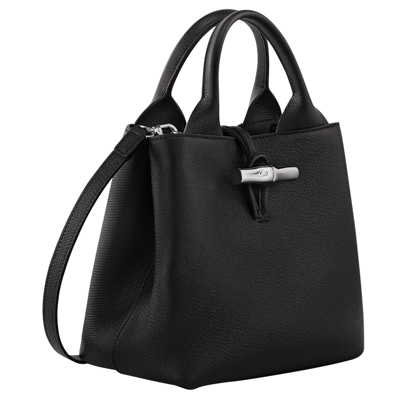 Le Roseau S Handbag , Black - Leather  - View 3 of  7