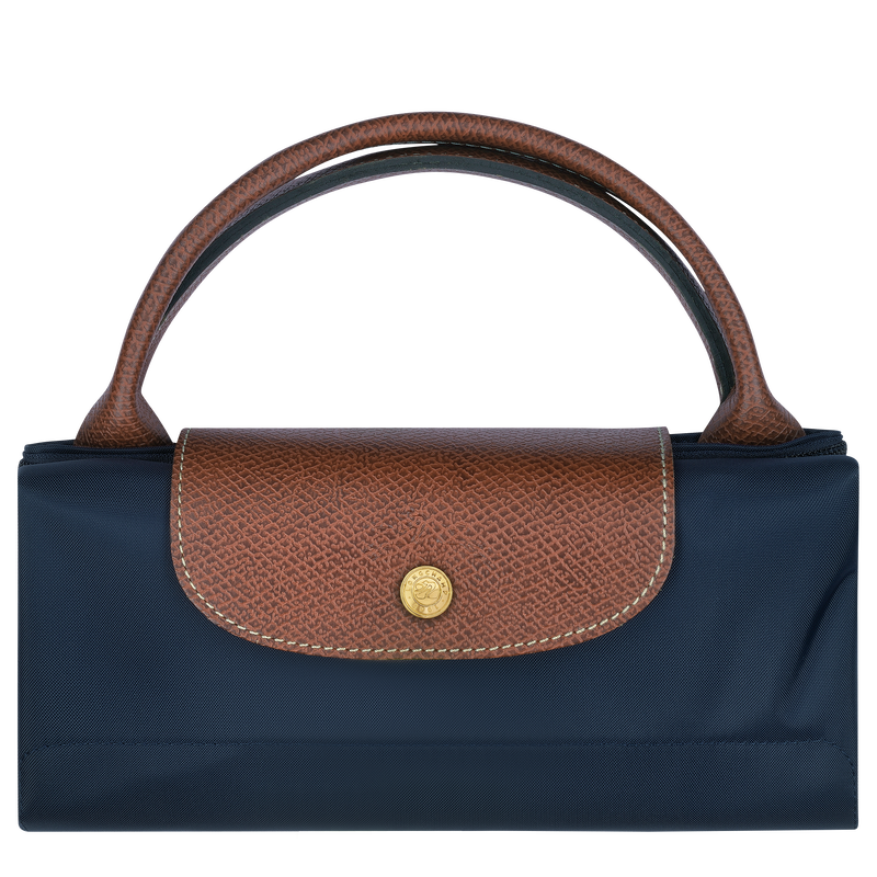 Le Pliage Original L Travel bag , Navy - Recycled canvas  - View 7 of  7