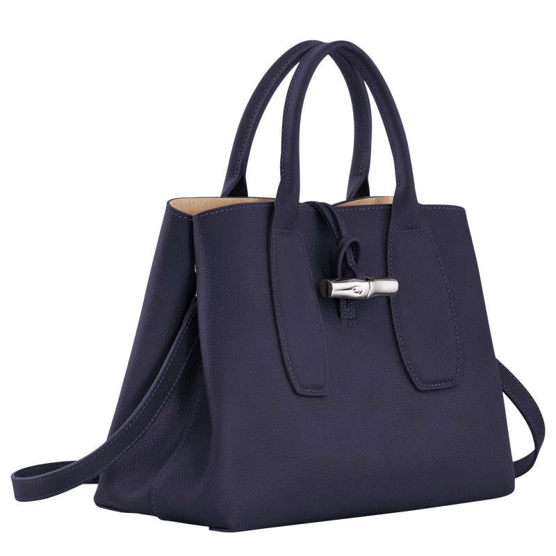 Roseau M Handbag Bilberry Leather Longchamp TH